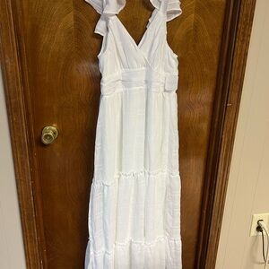 Altar'd State White Textured Dress